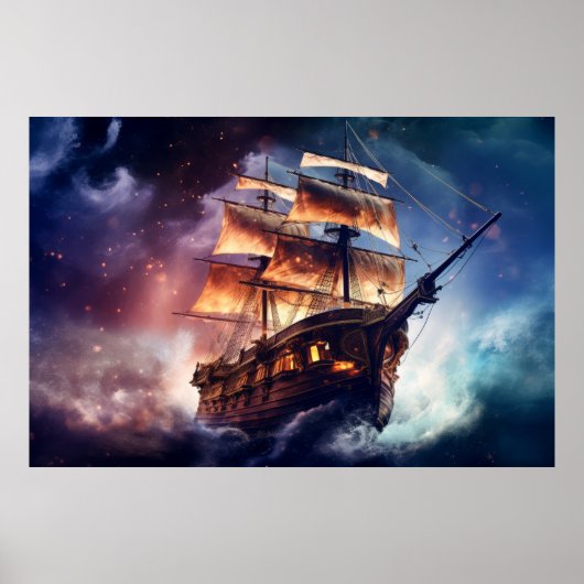 Piraten Schiff Sonstiges Dimension Fantastische Ku Poster (Vorne)