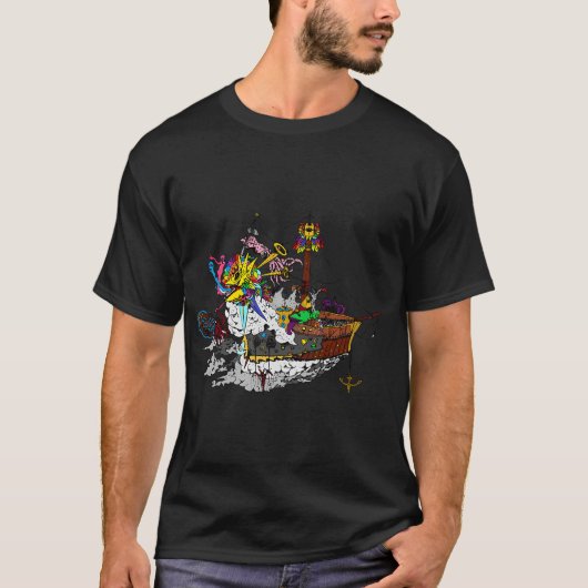 Piraten Schiff T-Shirt (Vorderseite)