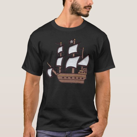 Piraten-Schiff T-Shirt (Vorderseite)