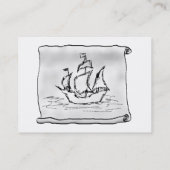 Piraten-Schiff Visitenkarte (Rückseite)