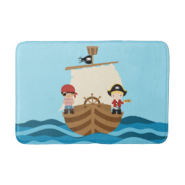 Piraten-Schiffs-Jungen-Bad-Matte Badematte
