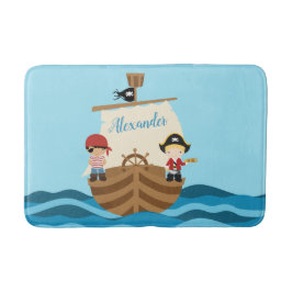 Piraten-Schiffs-Jungen-Bad-Matte Badematte