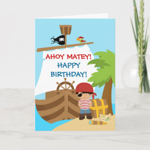 Piratengeburtstag Karten Zazzle De