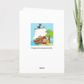 Piraten-Schiffs-Jungen-Geburtstagsgruß Karte (Rückseite)