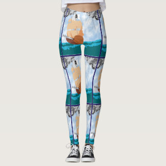 Piraten-Schiffs-Leggings Leggings