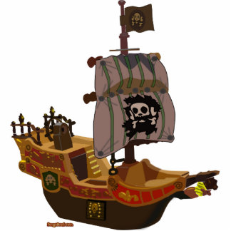 Piraten-Schiffs-Skulptur Freistehende Fotoskulptur