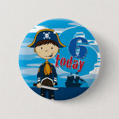 Piraten-Schiffs-Szenen-6. Button (Vorderseite)