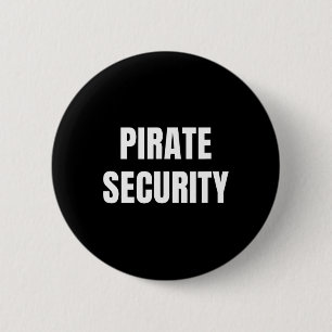 Piraten-Security-Mama-Vater Funny Halloween-Kostüm Button