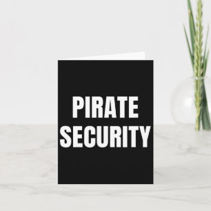 Piraten-Security-Mama-Vater Funny Halloween-Kostüm Karte