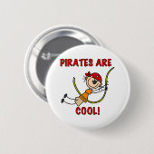 Piraten sind cool button (Vorne & Hinten)