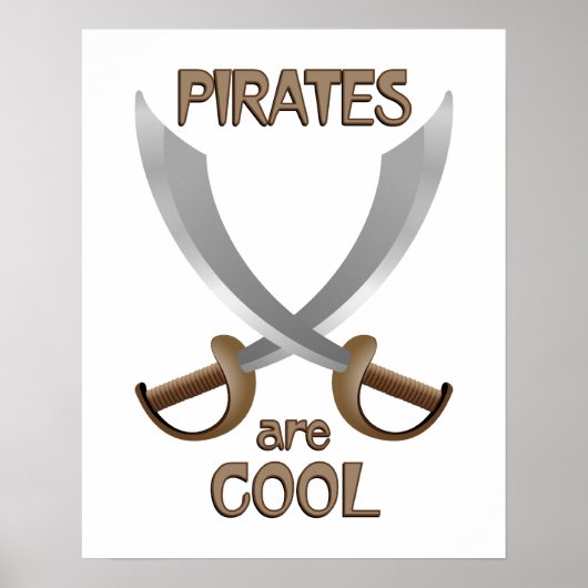 Piraten sind Cool Poster (Vorne)