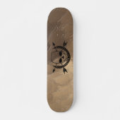 Piraten-Skull und Arrow-Kreuzknochen Skateboard (Vorne)