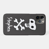 Piraten-Skull und Crossbones-Design Case-Mate iPhone Hülle (Rückseite (Horizontal))
