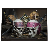 Piraten Skulls große Geschenktasche Große Geschenktüte (Vorderseite)
