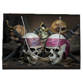 Piraten Skulls große Geschenktasche Große Geschenktüte (Rückseite)