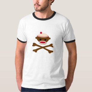 Piraten-Socken-Affe T-Shirt