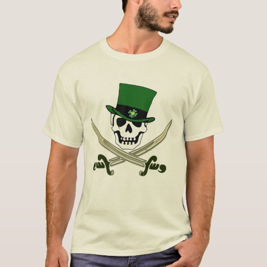 Piraten-St Patrick TagesT - Shirt (Vorderseite)