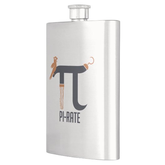 Piraten-Symbol Flachmann (Links)