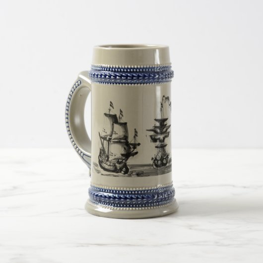 Piraten-Tasse Bierglas (Vorderseite Links)