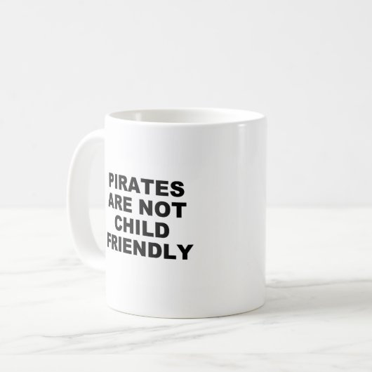 Piraten-Tasse Kaffeetasse (Vorderseite Links)