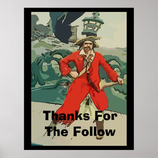 Piraten, Textsignieren bearbeiten Poster (Vorne)