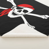 Piraten-Totenkopf mit gekreuzter Knochen Sherpadecke (3/4)