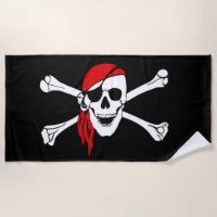 Piraten-Totenkopf mit gekreuzter Knochen