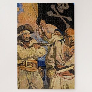 „Piraten“ Treasure Island Cover von NC Wyeth Puzzle