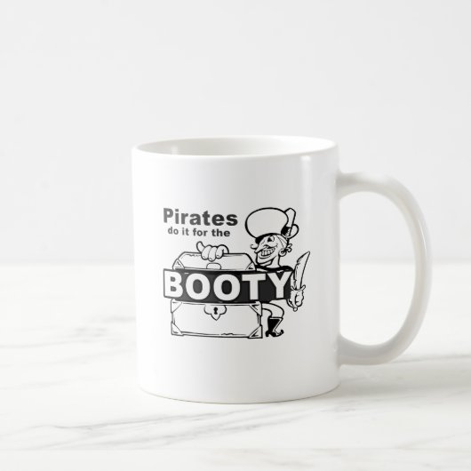 Piraten tun es für den Hintern Kaffeetasse (Rechts)