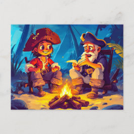 Piraten und Altes Segeln Erlebniswelt am Campfire Postkarte