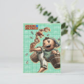 Piraten und Crab Postcard Postkarte (Stehend Vorderseite)