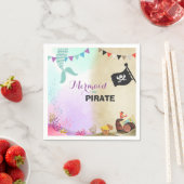 Piraten und Mermaids Geburtstagsfeier Napkins Serviette (Beispiel)