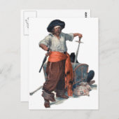 Piraten und Schätze Postkarte (Vorne/Hinten)