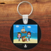 Piraten und Schlüsselanhänger Treasure (Vorderseite)