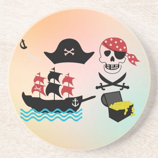 Piraten Untersetzer (Vorne)