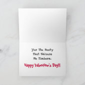 Piraten-Valentinsgruß Feiertagskarte (Innenseite)