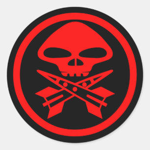 Piraten von Antares Runder Aufkleber