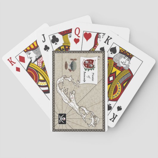 Piraten von Spielkarten Bermudas (Rückseite)