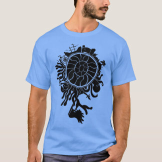 Piraten-Wappen-Schildkröte T-Shirt