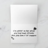 Piraten Weihnachtskarte Feiertagskarte (Innenseite)