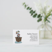 Piraten · Zwei Piraten in einem Boot Visitenkarte (Stehend Vorderseite)