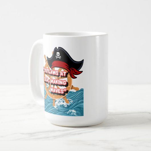 Piratenangebot Kaffeetasse (Vorderseite Links)