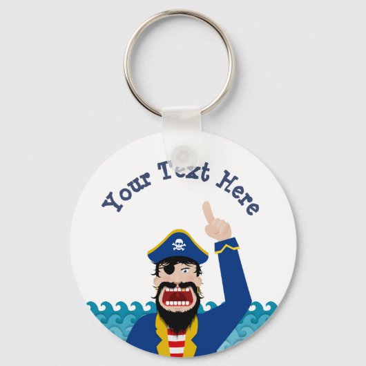 Piratenankündigung Schlüsselanhänger (Vorderseite)