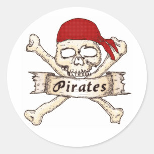 Piratenaufkleber Runder Aufkleber