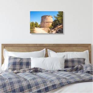 Piratenausguckturm in Portinatx, Ibiza Leinwanddruck
