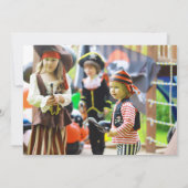 Piratenbär Geburtstagsparty Einladung (Rückseite)