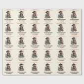 Piratenbär Geburtstagsparty Geschenkpapier (Flach)