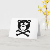 Piratenbär Karte (Gelbe Blume)