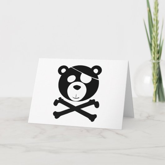 Piratenbär Karte (Vorderseite)
