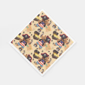 Piratenbär Serviette (Ecke)